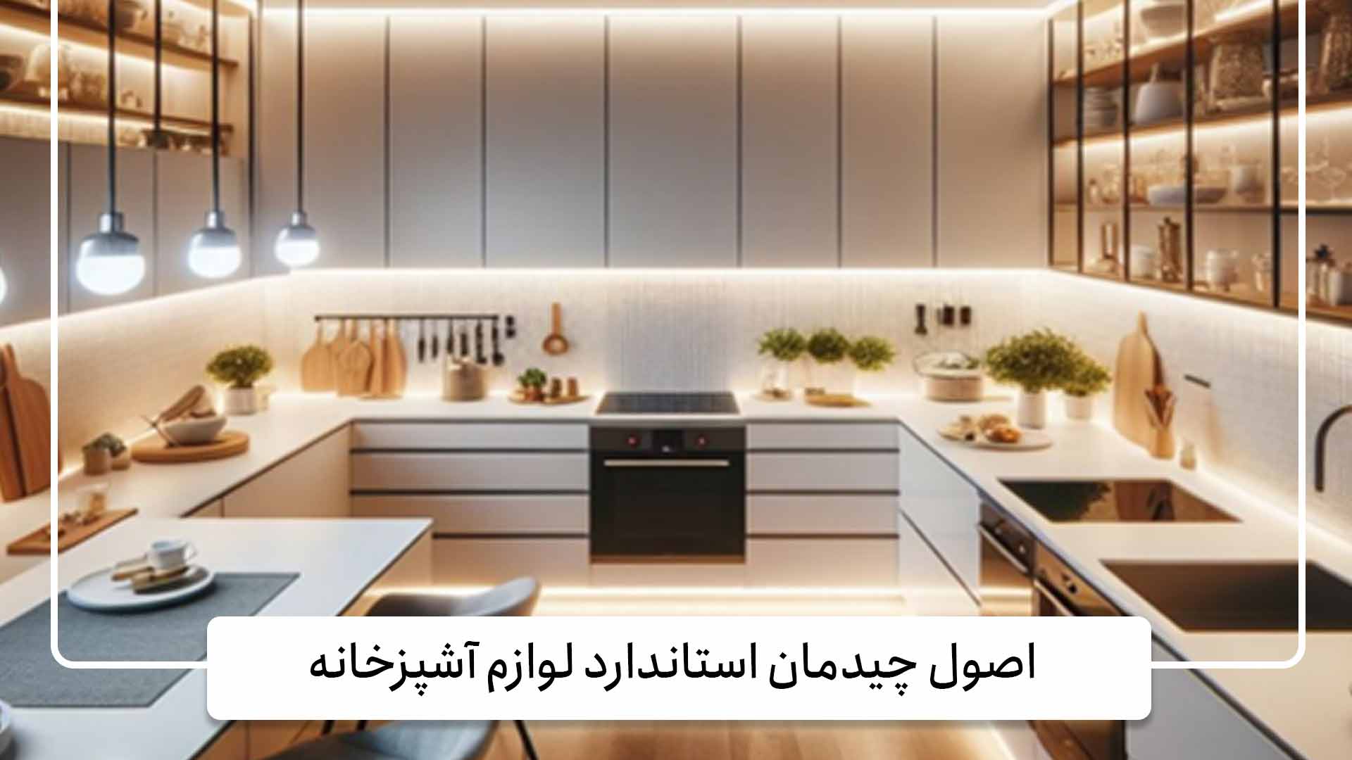 اصول چیدمان استاندارد لوازم آشپزخانه